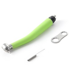 Plastic Dental LED Integrate E-generator High Speed Handpiece 3 Way Spray 4Holes
