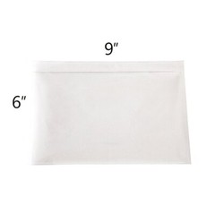 6 x 9 , 7.5 x 5.5 Clear Adhesive Top Loading Packing List Label Invoice Envelope