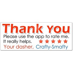 for DoorDash Thank You Stickers Driver CUSTOM NAME Increase Ratings and Tips