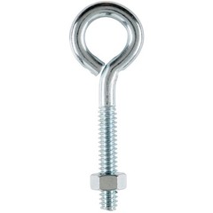 Hampton 3/16 in. X 2 in. L Zinc-Plated Steel Eyebolt Nut Included (Pack of 30)