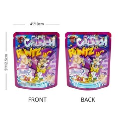 3.5g Mixed Resealable Zip Seal Mylar Bags Smell Proof Food Candy Bags 100pcs