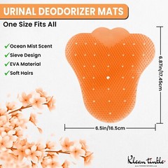 3 – 50 Scented Bathroom Urinal Screens Deodorizing Anti-Splash Fresheners Mats