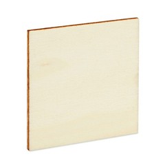 60 Pack 2x2in Poplar Plywood Wood Squares Unfinished for DIY Painting Crafts
