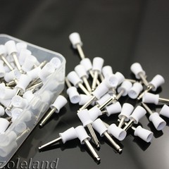 500 PCS Dental Latch Polisher Type Polishing Prophy Cup Tooth Bowl White Brushes