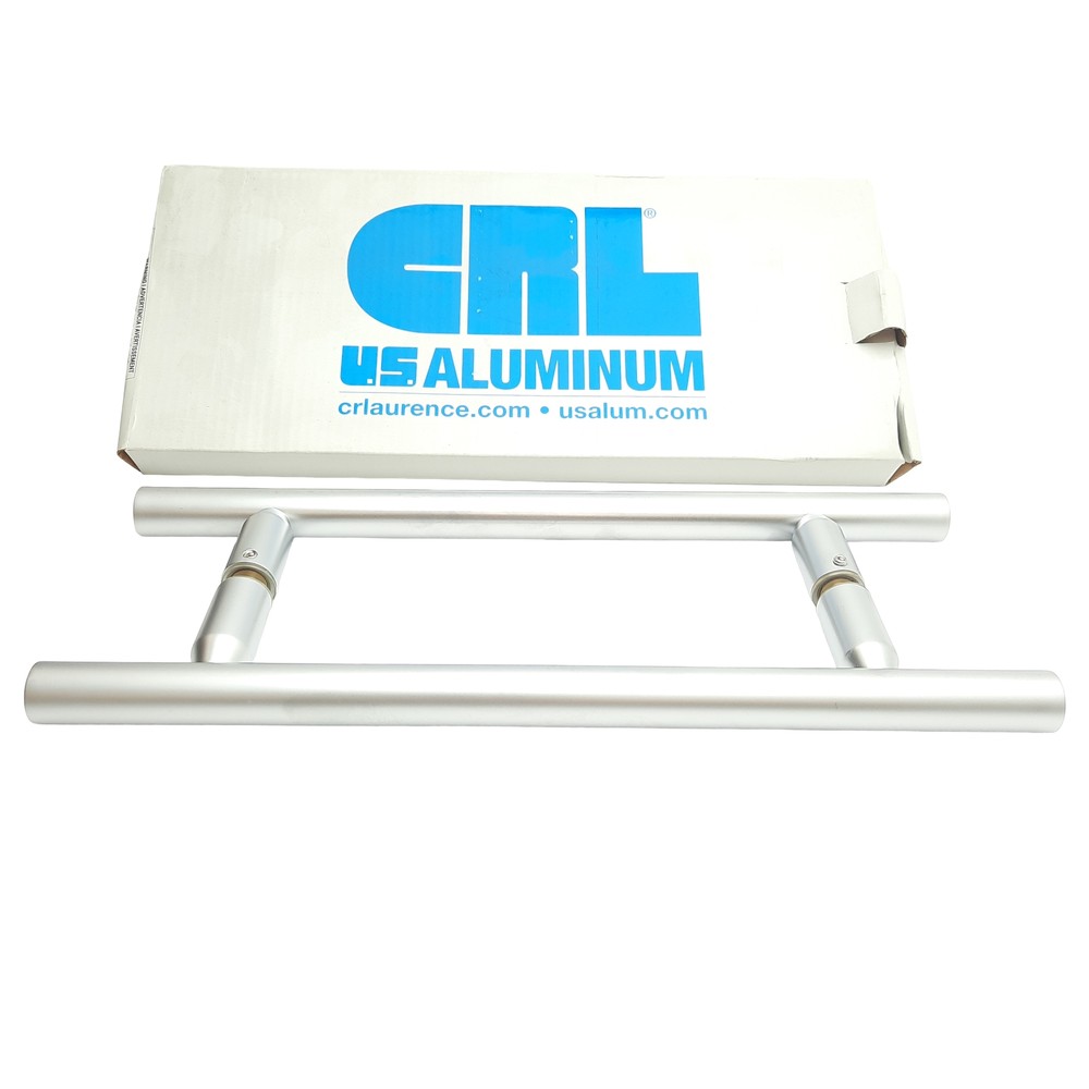 CR Laurence LP8X8SC Back-To-Back Pull Handles, 8in, Satin Chrome