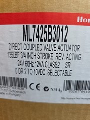 Honeywell ML7425B3012 Direct Coupled Valve Actuator 3/4 Stroke 24 Vac 135lbf
