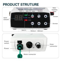Dental Brushless LED Electric Micro Motor Self Water For Practice Vector control