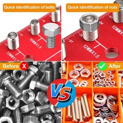 57 Nut and Bolt Thread Checker Thread Checker Standard and Metric