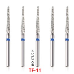 100pcs Dental Diamond Burs for High Speed Handpiece Medium Friction Grip 1.6MM