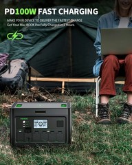 EBL 2400W 1843.2Wh Power Station Portable Solar Generator LiFePO4 Backup Battery
