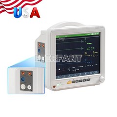 12-Inch Patient Vital Signs Monitor Multi-Parameter ECG/NIBP/TEMP/RESP/SPO2/PR