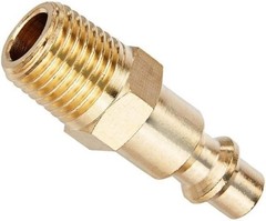 10pc Brass Air Hose Fittings 1/4″ NPT Male Industrial Quick Connect Plug Coupler