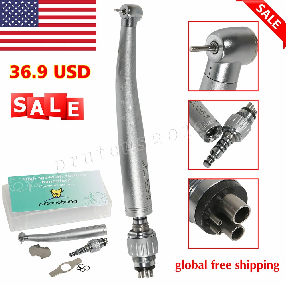 GB4 Dental High Speed Handpiece Turbine +4 Hole Swivel Quick Coupler