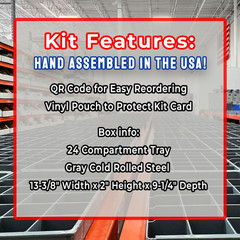 Metric Class 10.9 Hex Cap Flange Frame Bolts & Locking Flange Nuts Assortment Ki