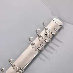 Transparent Color Plastic Clip File Folder A5/A6/Notebook Loose Leaf Ring Binder