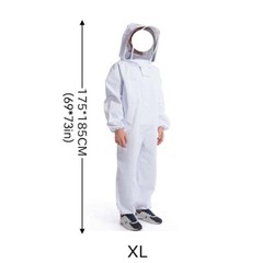 Beekeeping Suit XL Full Body Beekeeper Coverall Outfit Jacket With Veil Unisex