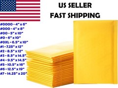 ANY SIZE KRAFT BUBBLE MAILERS SHIPPING MAILING PADDED BAGS ENVELOPES SELF SEAL