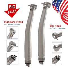 Dental Fiber Optic LED E-generator Handpiece Big/Standard Head 3Spray 4Water YBM