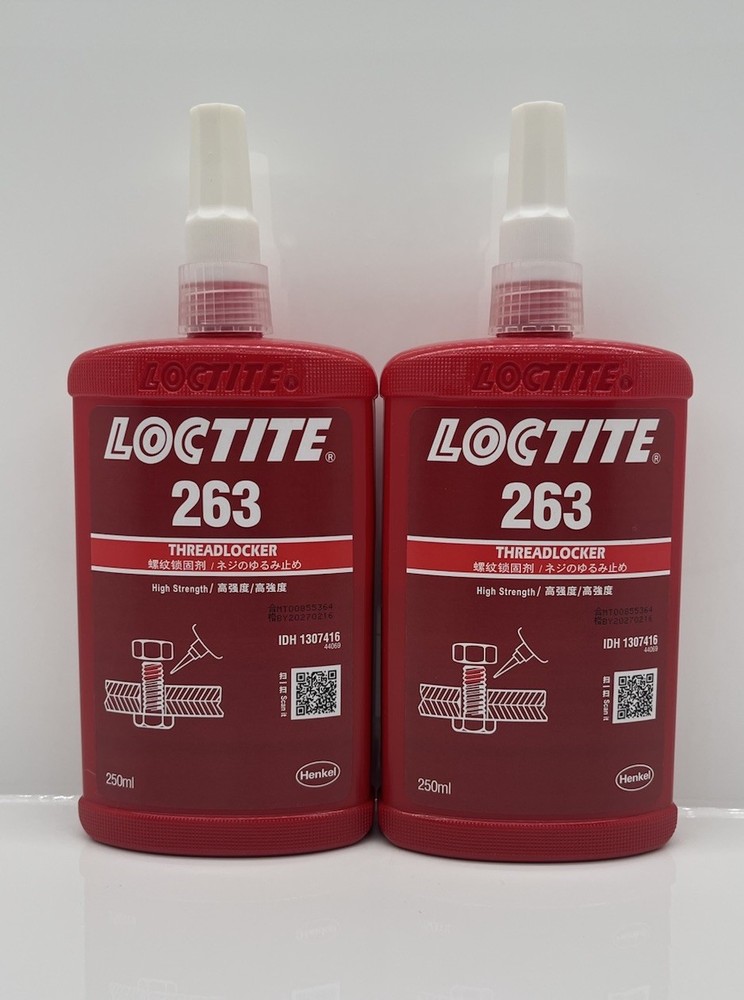 Loctite 263 250mL High Strength Bolt Nut Threadlocker 8.45oz EXP 02/27 (QTY 2)