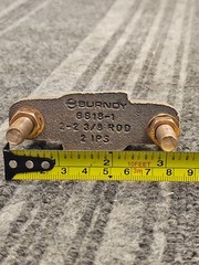 Burndy GG18-1: 2 to 2-3/8 Rod 2 IPS Copper Alloy Direct Burial Ground Connector