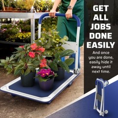 Folding Hand Truck Dolly Cart with Wheels Luggage Cart Trolley Moving 660lbs