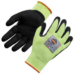 unisex adult Nitrile-coated ANSI A4 Nitrile Coated CR Gloves, Lime, Medium US