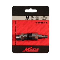Milton s-99681-5 Variable Angle Swivel 3/8″ MNPT x M-Style Plug – 1EA S99681-5
