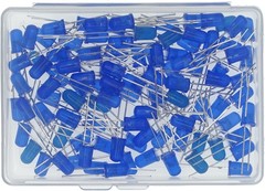 100 Pcs 5mm Blue LED Diode Lights DC 2V 3V 20mA Emitting Diodes LED Bulb DIY