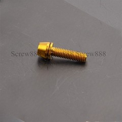 M5 M6x16 18 20 25mm Titanium Bolt+Washer MTB Bike Fixed Stem Handlebar Part 6pcs