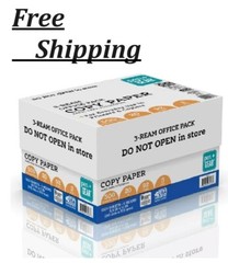 Pen+Gear Copy Paper, 8.5″ x 11″, 92 Bright, 20 lb., 3 Reams (1,500 Sheets)