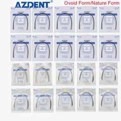 AZDENT Dental Orthodontic Heat Thermal Activated NITI Arch Wires Ovoid/Nature