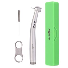 Dental LED Fiber Optic High Speed Handpiece /FG Polishing Burs White/Green Stone