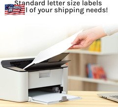 Premium Label Supply White Sticker Full Sheet Shipping Labels – 8.5″ X 11″ – Las