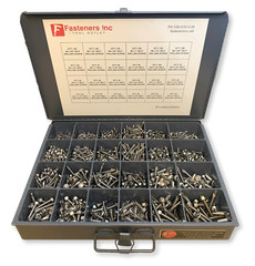 STAINLESS! 1466 Piece Hex Washer Head Tek Self Drilling Screw Assortment Kit