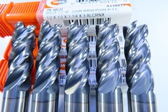 LOT ( 5 PCS ) IMCO 1/2″ POW-R-FEED CARBIDE 68132 END MILLS .030″ RADIUS TOOLS
