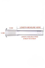 6 Cuts Scientific Glass Downstem Diffuser 14MM To 18MM 2″ To 6″ Length Available