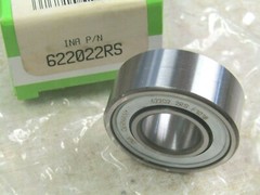INA Germany 62202-2RS 15mm X 35mm X 14mm Sealed Deep Groove Bearing Metal Seals