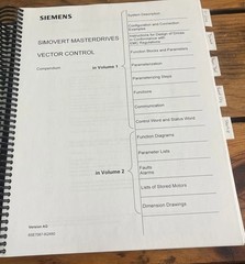 Siemens Simovert Master Drives Vector Control Manual Compendium 6SE7087-6QX60