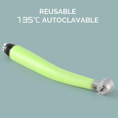 Plastic Dental LED Integrate E-generator High Speed Handpiece 3 Way Spray 4Holes