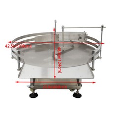 Auto Bottle Unscrambler 39.4” Round Table Bottle Collecting Machine Organizer