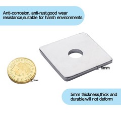 50 PCS Galvanized Heavy Duty Square Plate Washer Fastener 1/2 x 2x2x3/16 Inch