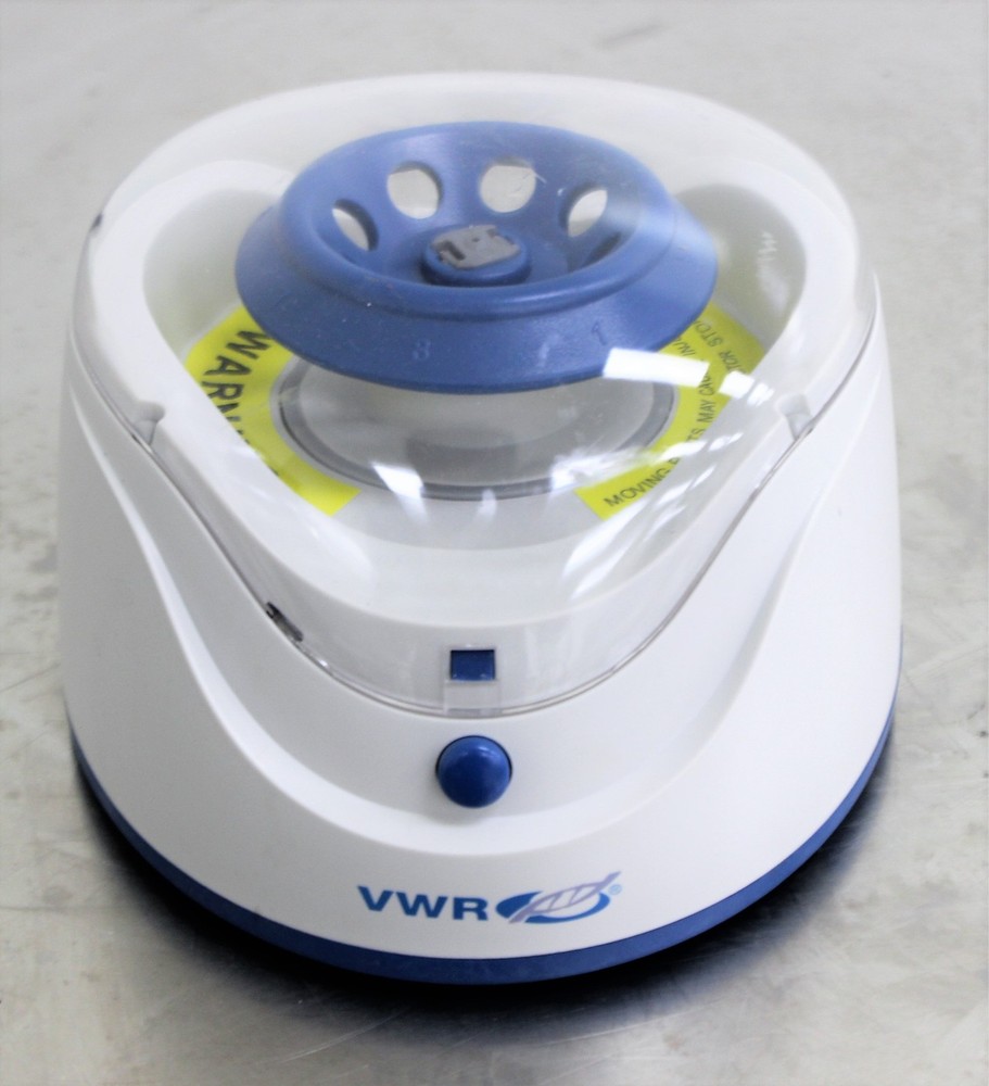 VWR C0803 Mini Centrifuge with Quick-Release Rotors, 7500 RPM, Used (3367848)