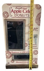 Apple Cider Donuts Display Cabinet 21.5” X 12” X 7” Free Shipping