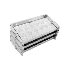 3 Steps Ladder Step Camper Aluminum Alloy Foldable Scissor Stairs Ladder 110kg