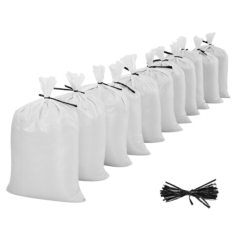 Uimoso 100 Pack Sandbags 16″ x 26″ Durable Bags with 50lb Capacity Empty