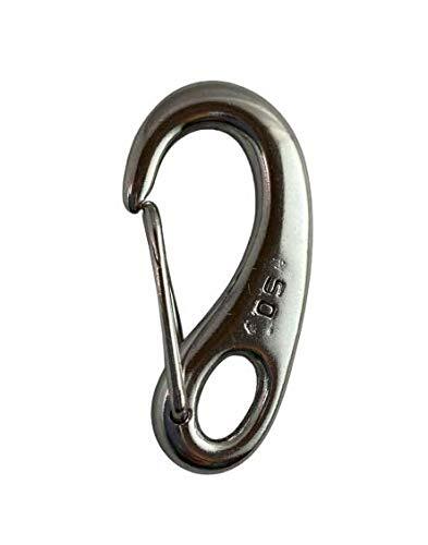 Stainless Steel 316 Spring Gate Snap Hook Clip 2″ Type K Polished (Passivated)