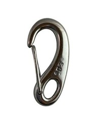 Stainless Steel 316 Spring Gate Snap Hook Clip 2″ Type K Polished (Passivated)