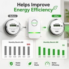6 Pack Electricity Saving Box, Energy Saving Device Smart Voltage Support Stabil