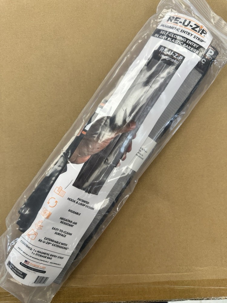 RE-U-ZIP magnetic entry strip with Storage bag – single, one of each only