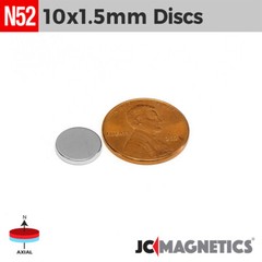 10mm x 1.5mm N52 Super Strong Round Disc Rare Earth Neodymium Magnets 10×1.5mm